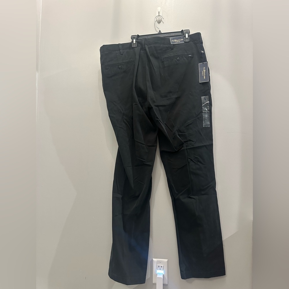 NWT Polo Ralph Lauren Men's Black Pants. Men’s 44Tx36 - Picture 3 of 5